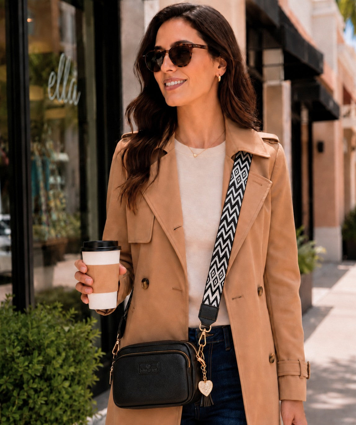 
                  
                    Julia Grant Genuine Leather Convertible Crossbody Bag - Classic Black
                  
                
