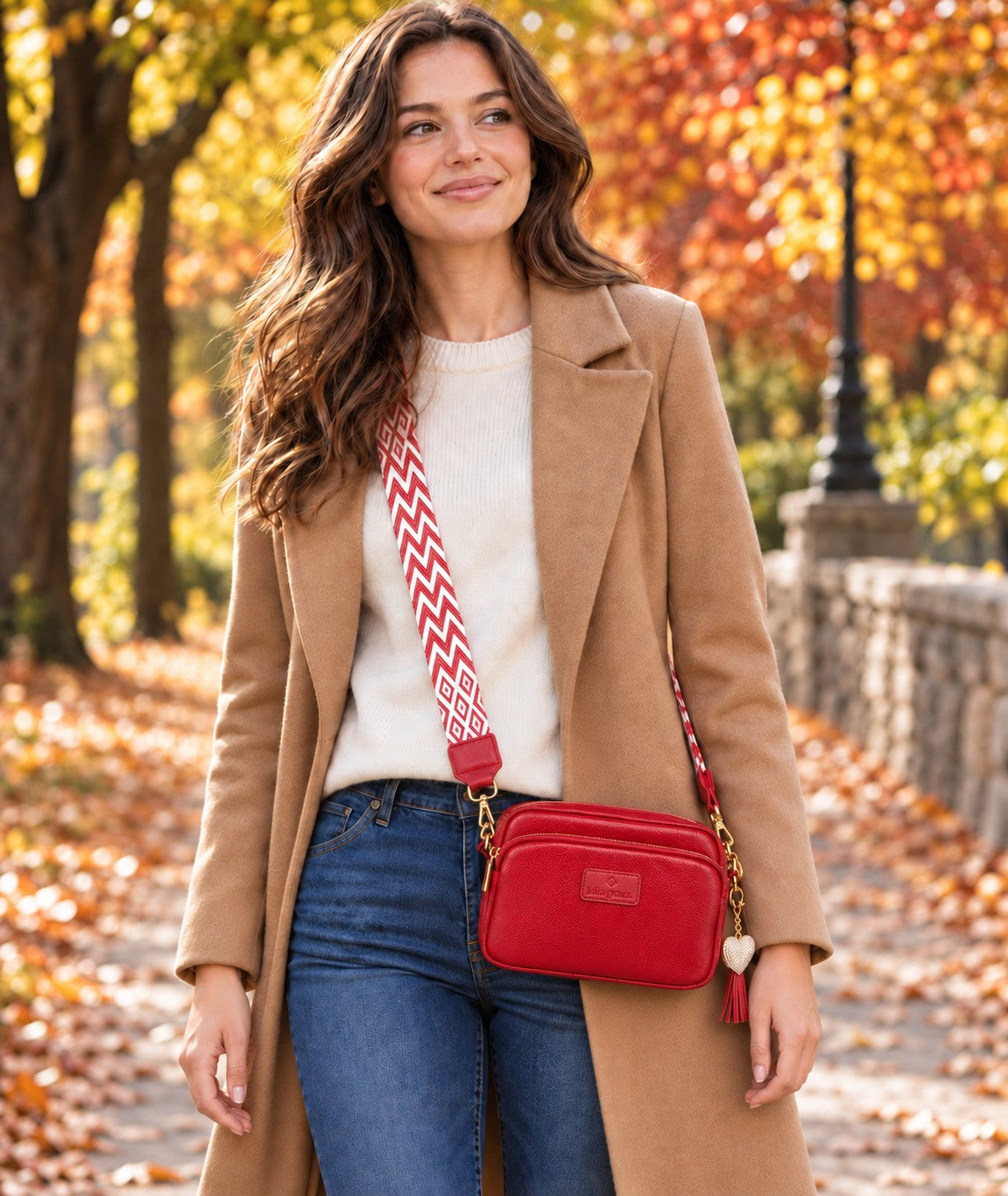 
                  
                    Julia Grant Genuine Leather Convertible Crossbody Bag - Ruby Red
                  
                