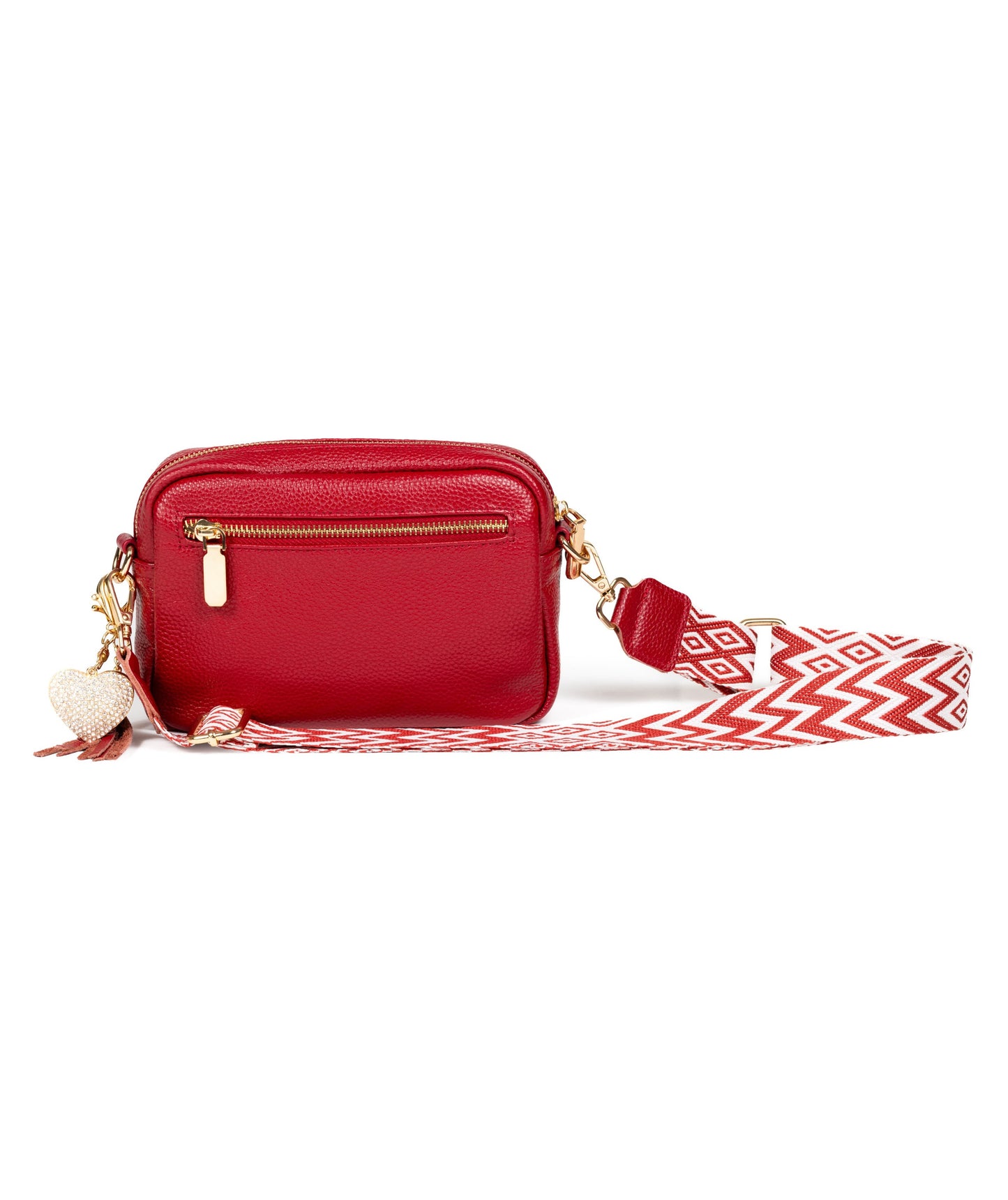 
                  
                    Julia Grant Genuine Leather Convertible Crossbody Bag - Ruby Red
                  
                