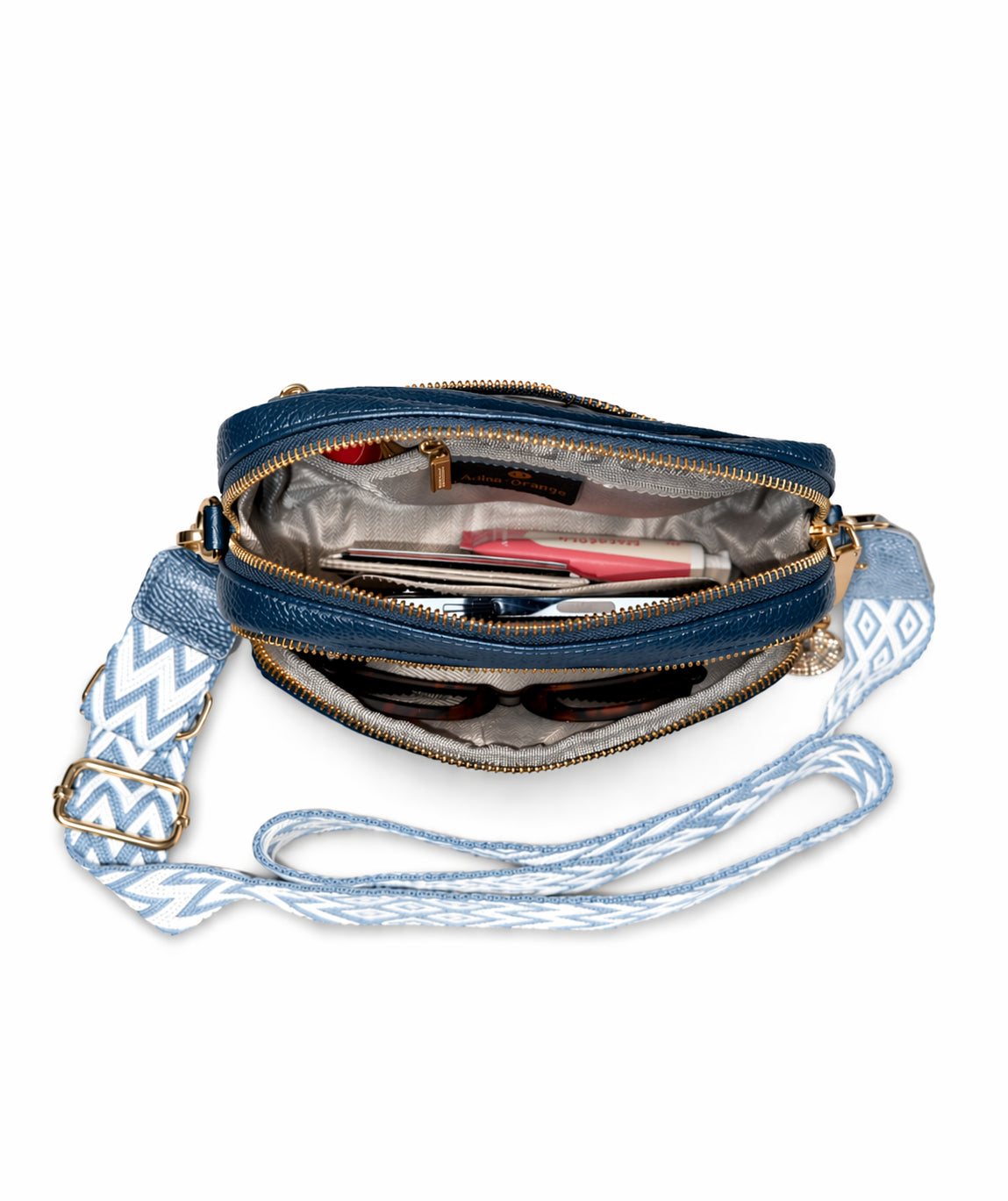
                  
                    Julia Grant Genuine Leather Convertible Crossbody Bag - Twilight Blue
                  
                